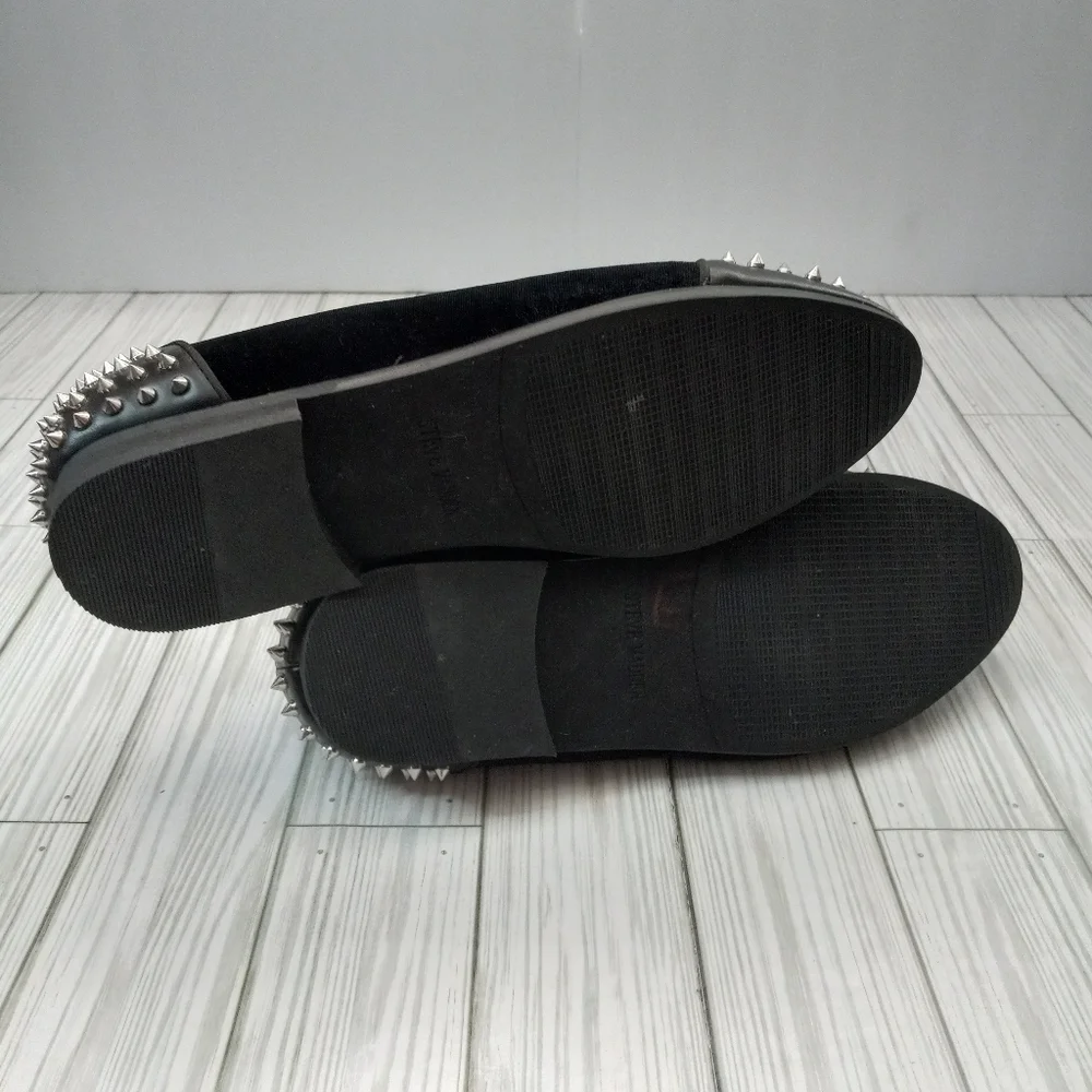 Steve Madden Velvet Spiked Studded Gothic Loafers
